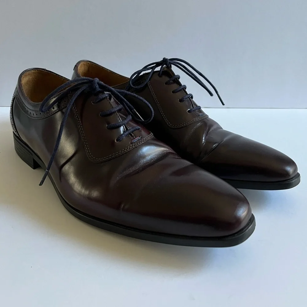 PS Paul Smith Oxford Shoes Brown Leather Lace Up Size 8